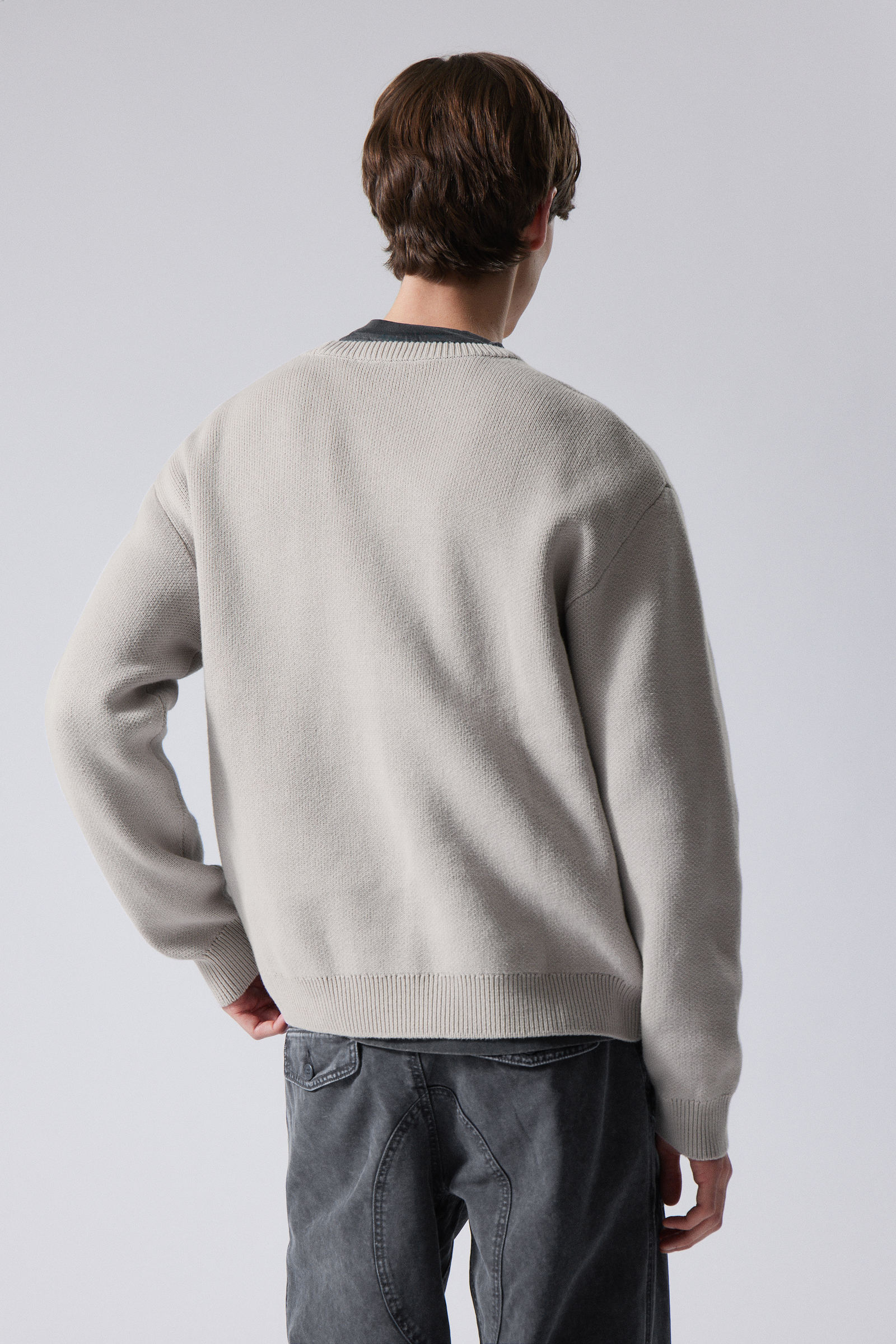 #A5A6A5 - Fabian Jacquard Knit Sweater - 2