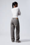 Clay Grey - Grey - Galaxy Loose Straight Leg Jeans - 8