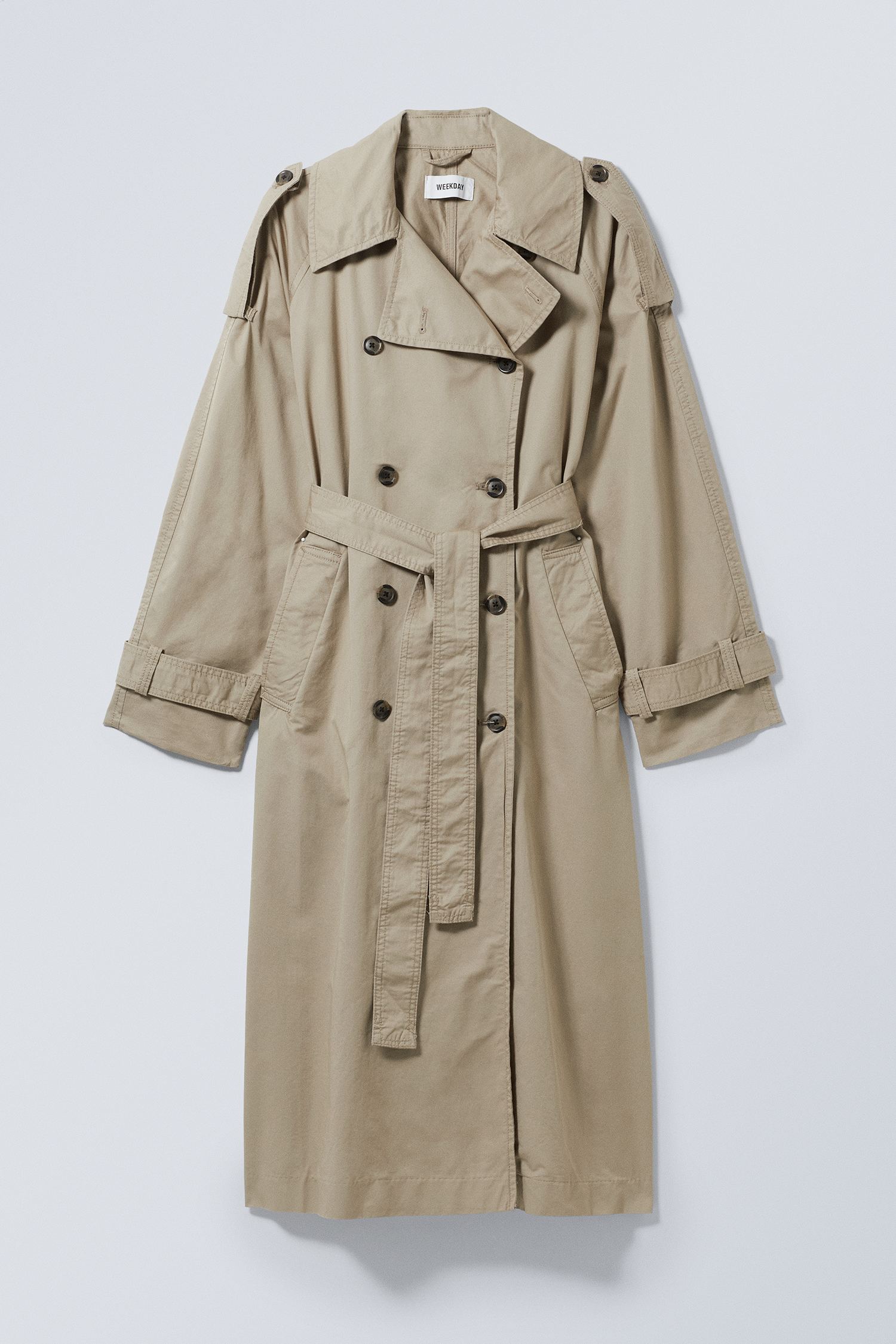 zenni oversized trench - Beige | Weekday EU