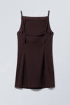 Dark Plum - Mini Suiting Dress - 4