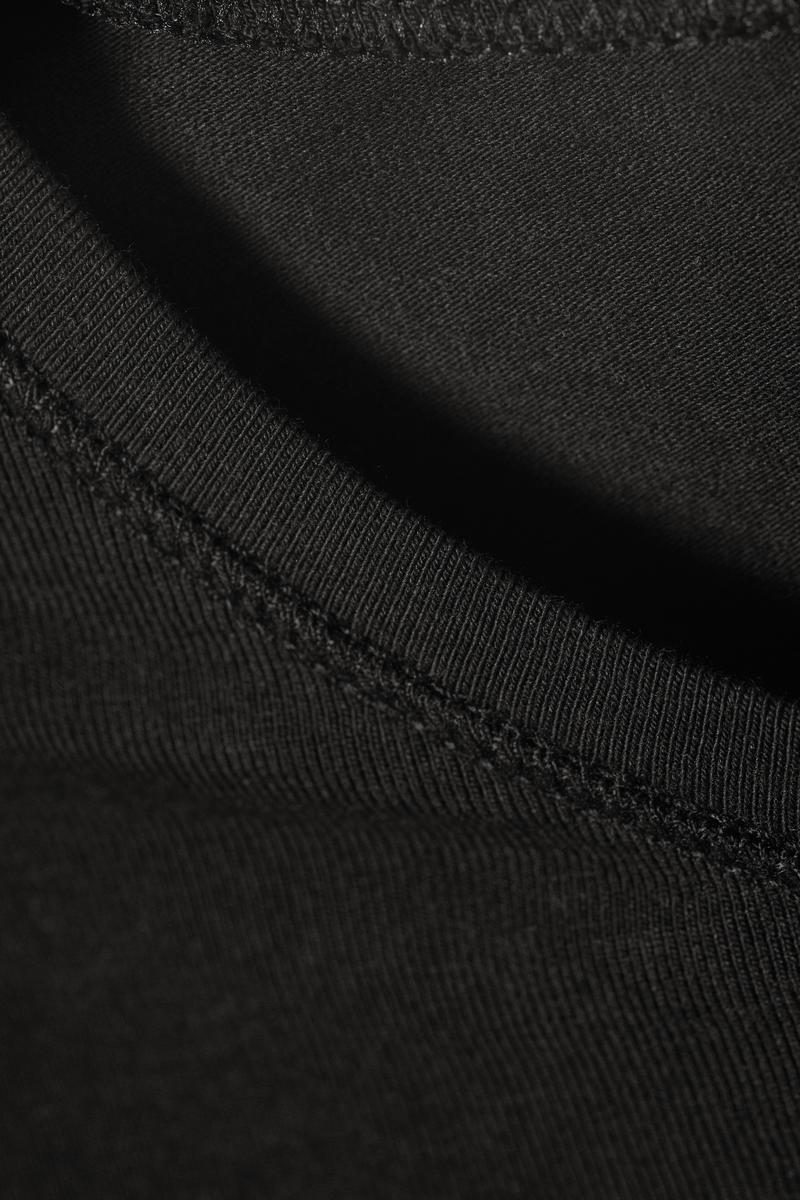 slim fitted long sleeve - Black | Weekday EU