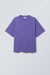 Bright Purple - Great Boxy Heavyweight T-Shirt - 0