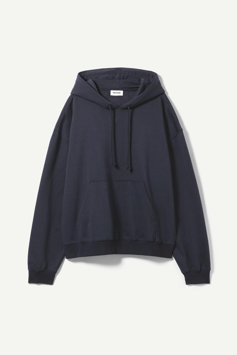essence standard hoodie Dark blue Weekday EU