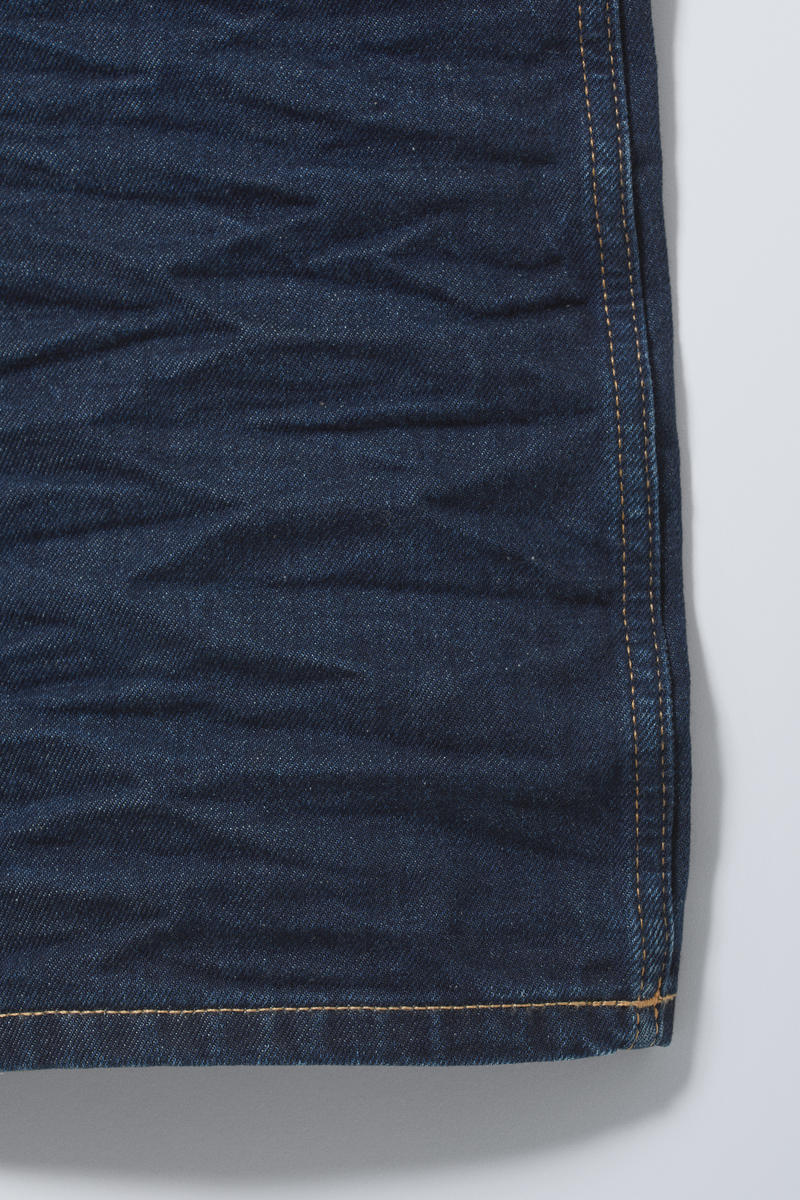 nova low bootcut wrinkle jeans - Azur Blue | Weekday EU