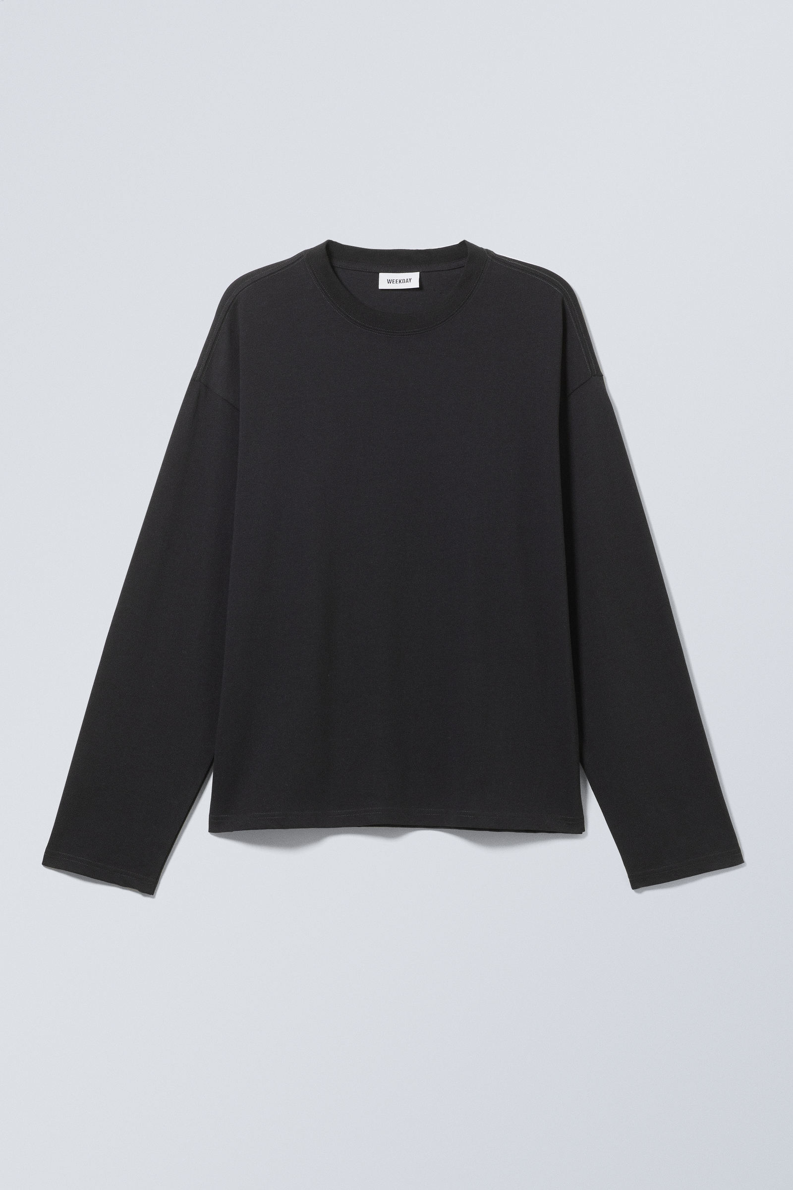 Black - Great Boxy Long Sleeve T-shirt - 1