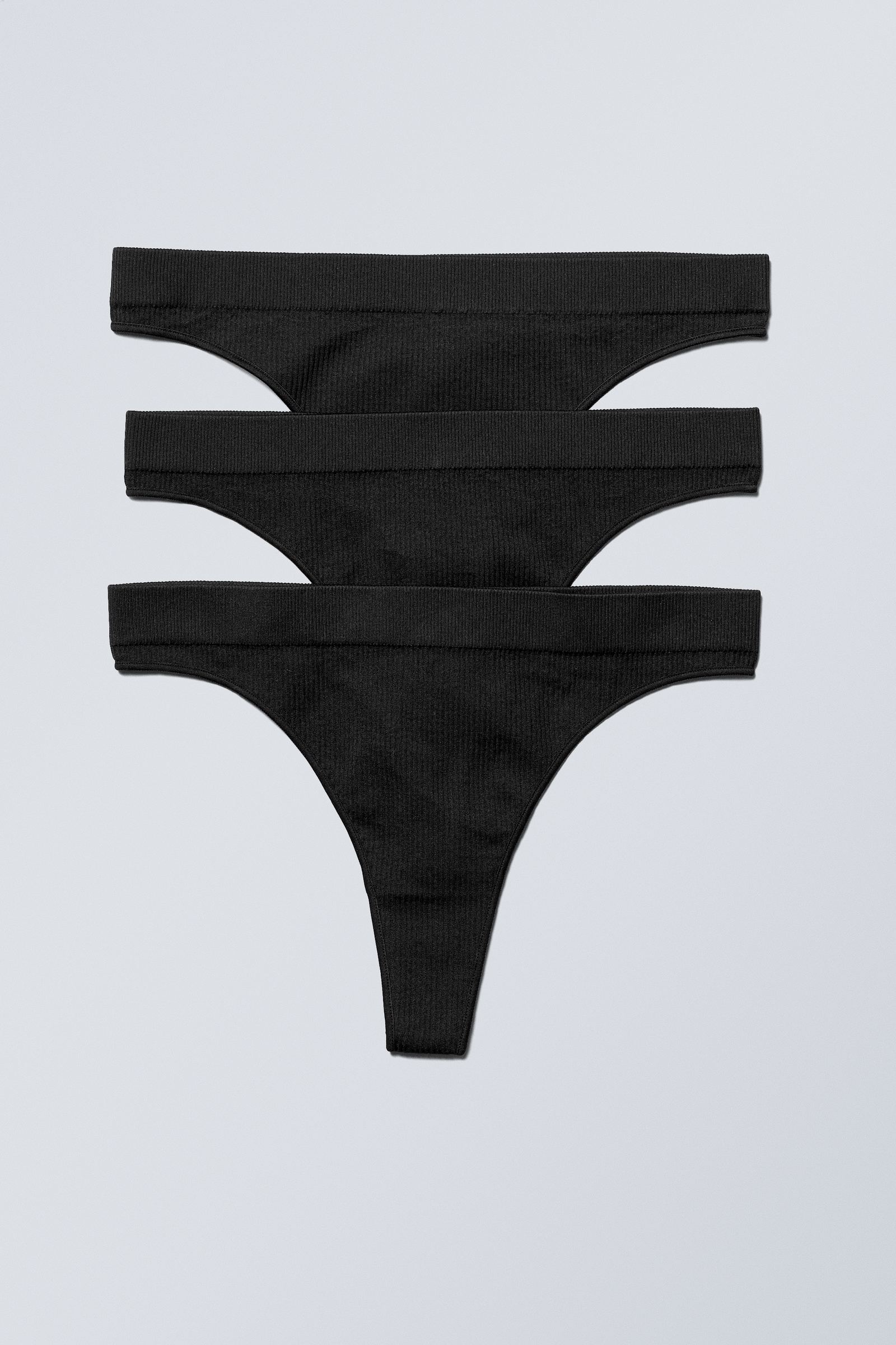 #000000 - Cat Thongs 3pack - 1