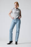 Moise Blue - Rowe Extra High Straight Jeans - 0