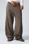 Washed Dark Mole - Loose Long Heavyweight Sweatpants - 1