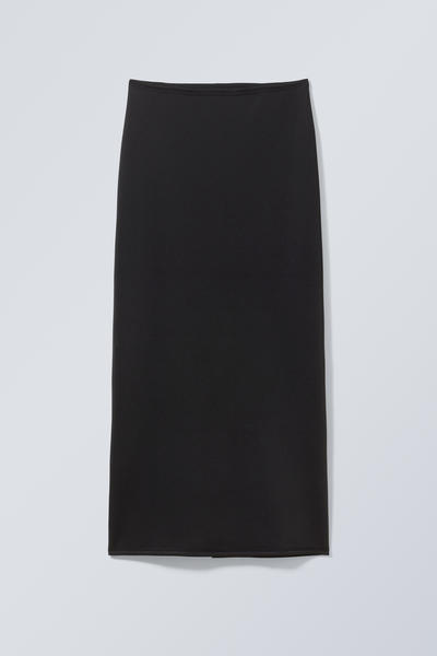 minimal long skirt - Black | Weekday GB