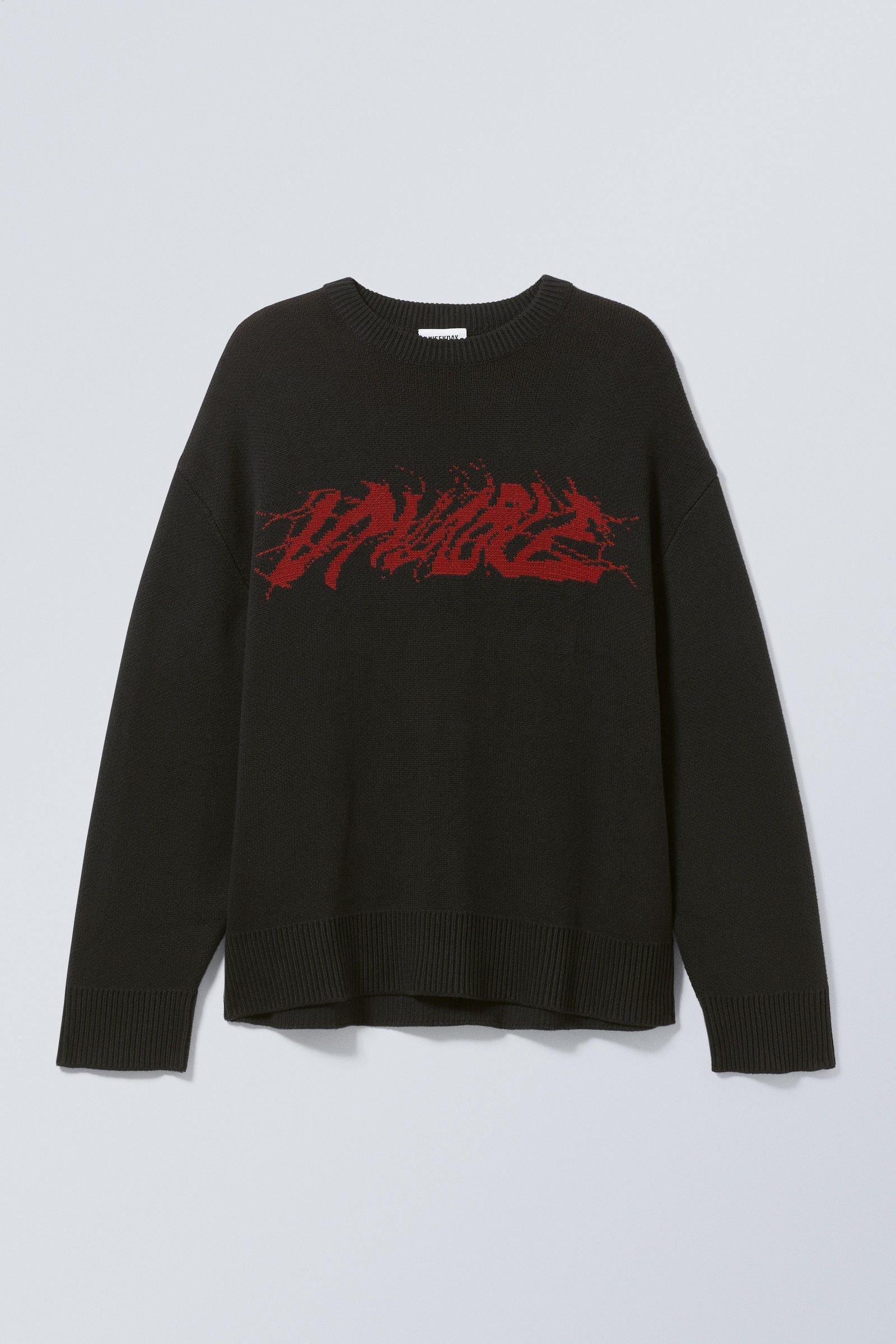 #6F202B - Cypher Graphic Knit Sweater - 1