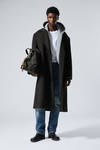 Black - Double-Breasted Wool-Blend Coat - 0