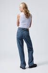 Nobel Blue - Medium Blue - Rowe Super High Waisted Regular Straight Leg Jeans - 3