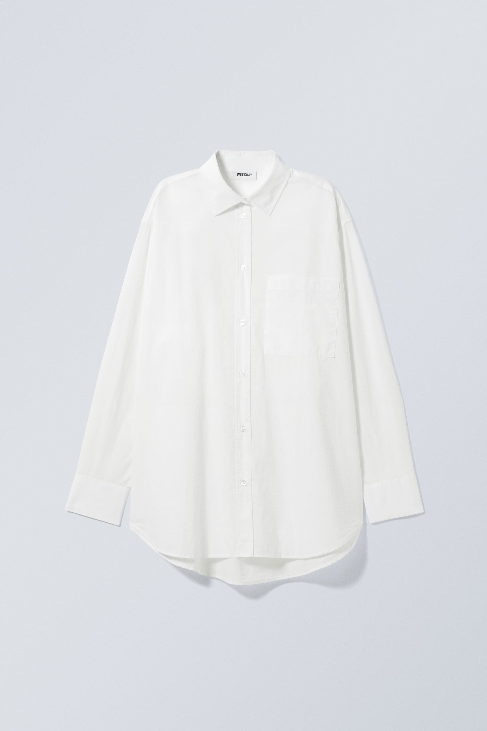 #FFFFFF - Perfect Cotton Poplin Shirt - 1