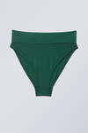 Green Shimmer - Heat High Waist Bikini Bottoms - 0
