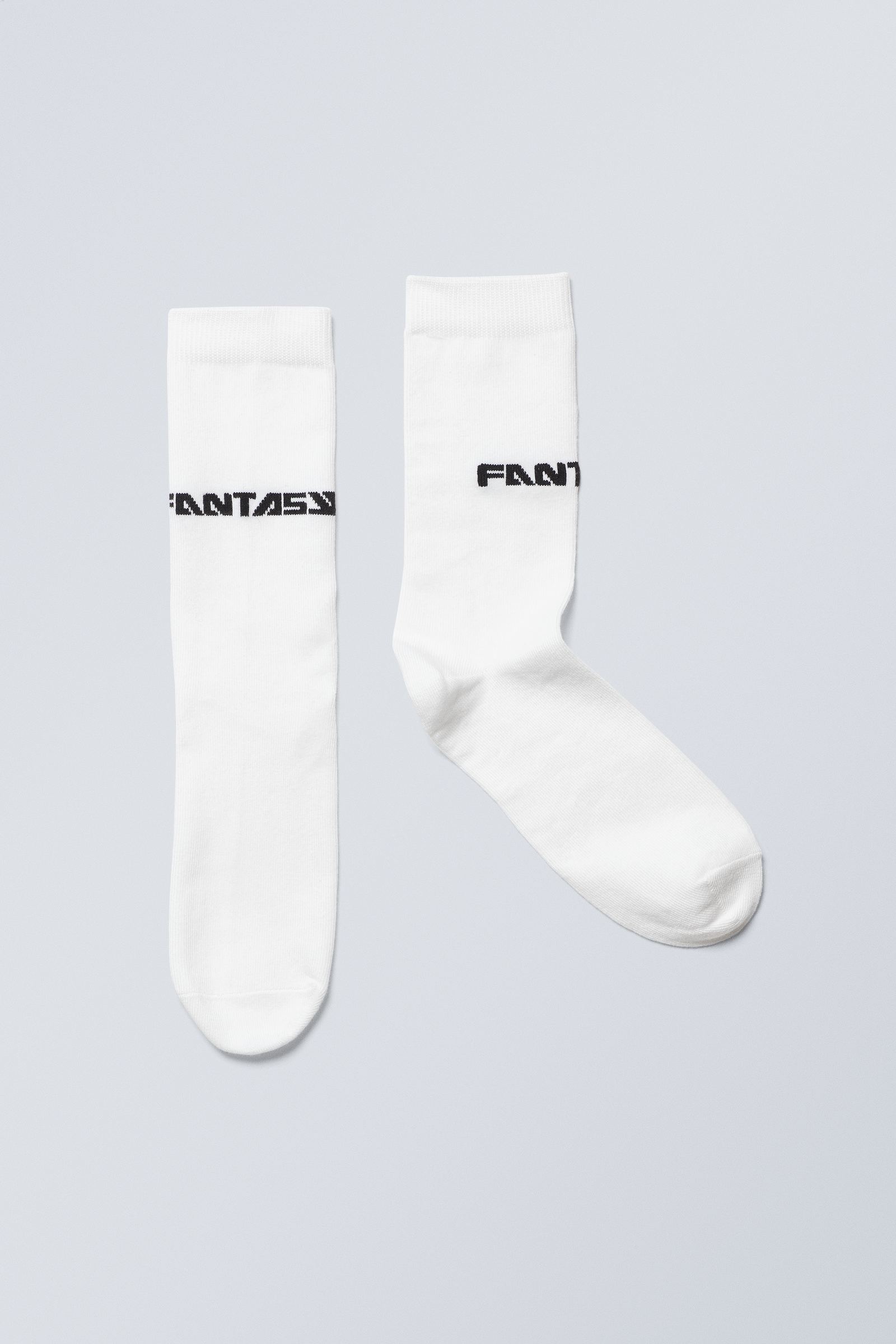 #FFFFFF - Cotton Graphic Socks