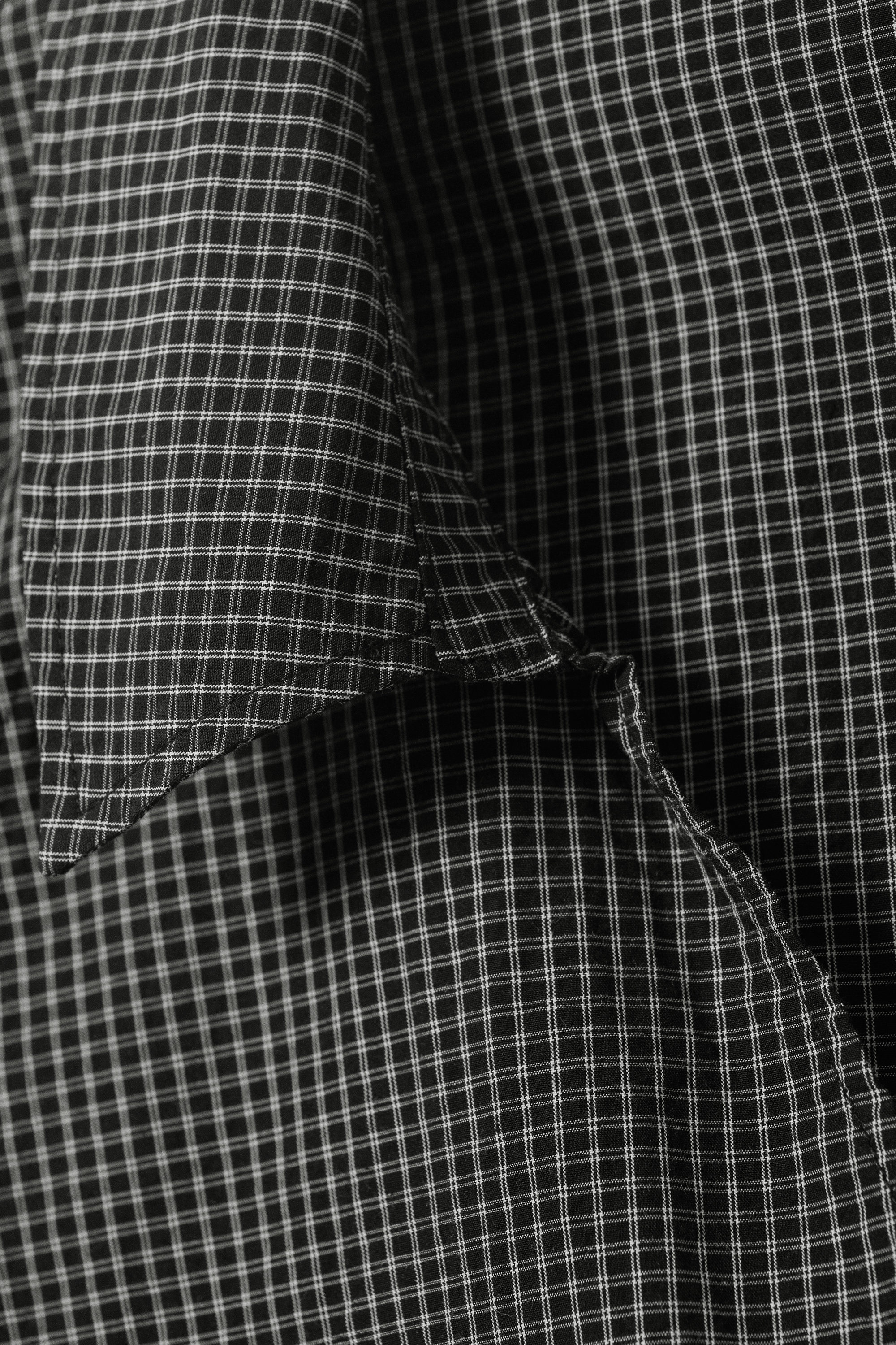 トップス wraps 25ss 251ATDT-CSM05 size4 sleeveless cotton wrap top - Checked Black | Weekday WW