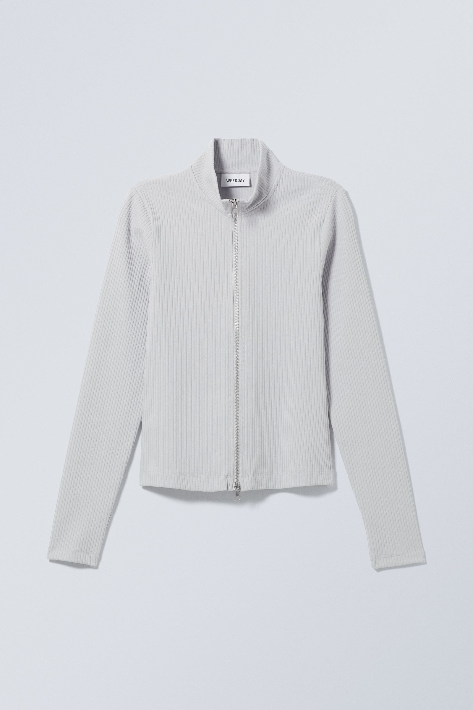 #B4B3B6 - Tina Zip Long Sleeve - 1