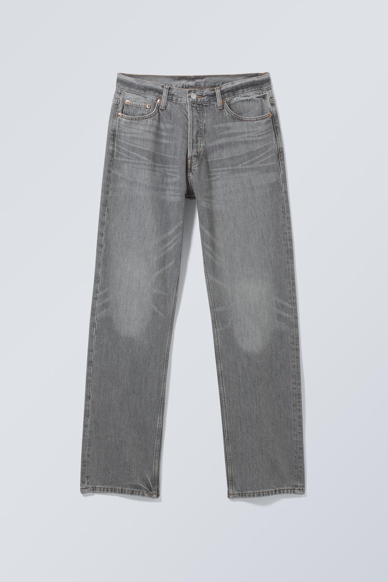 space relaxed straight jeans - Eleven Grey | Weekday EU