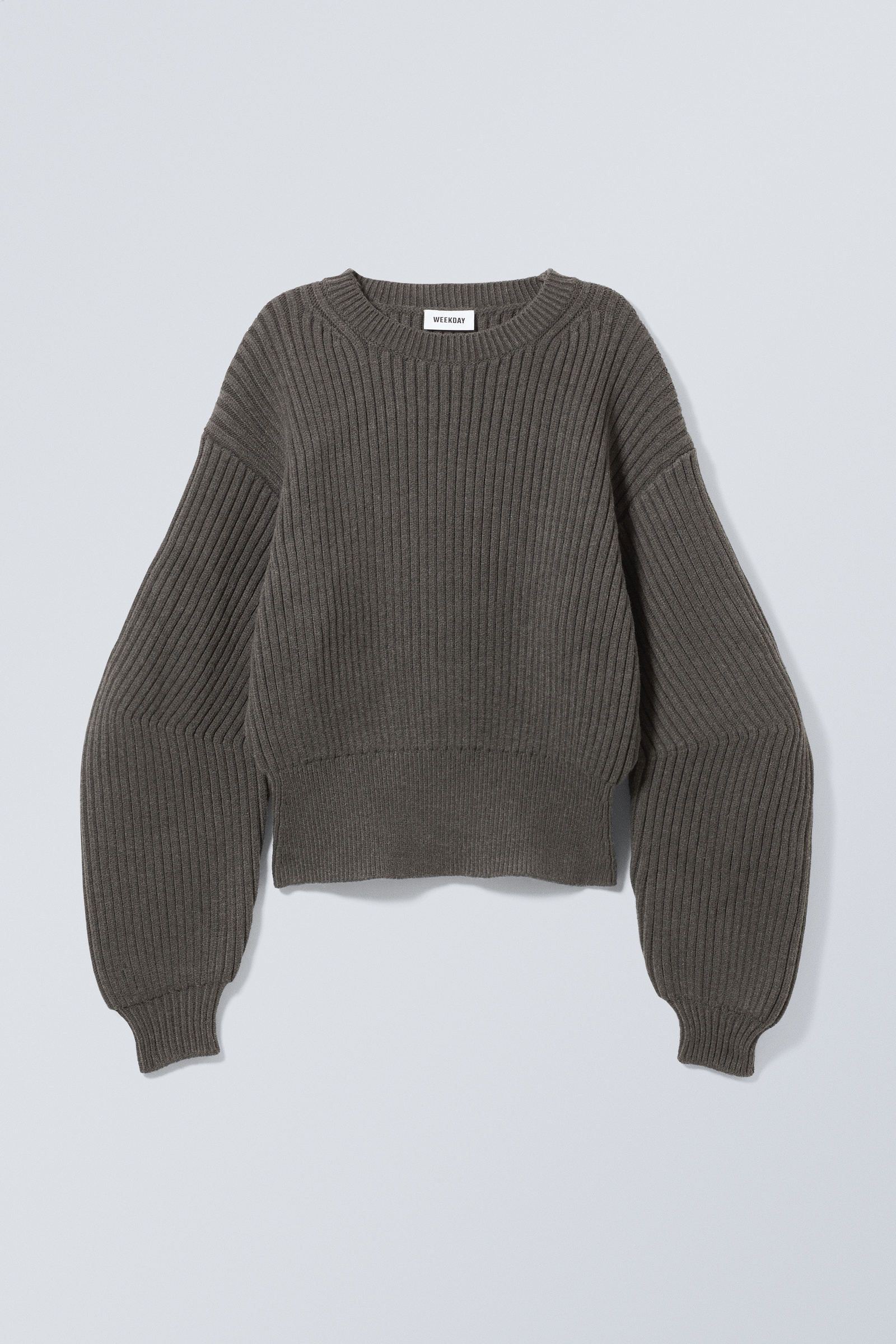 #46433F - Dion Sculptural Sweater - 1