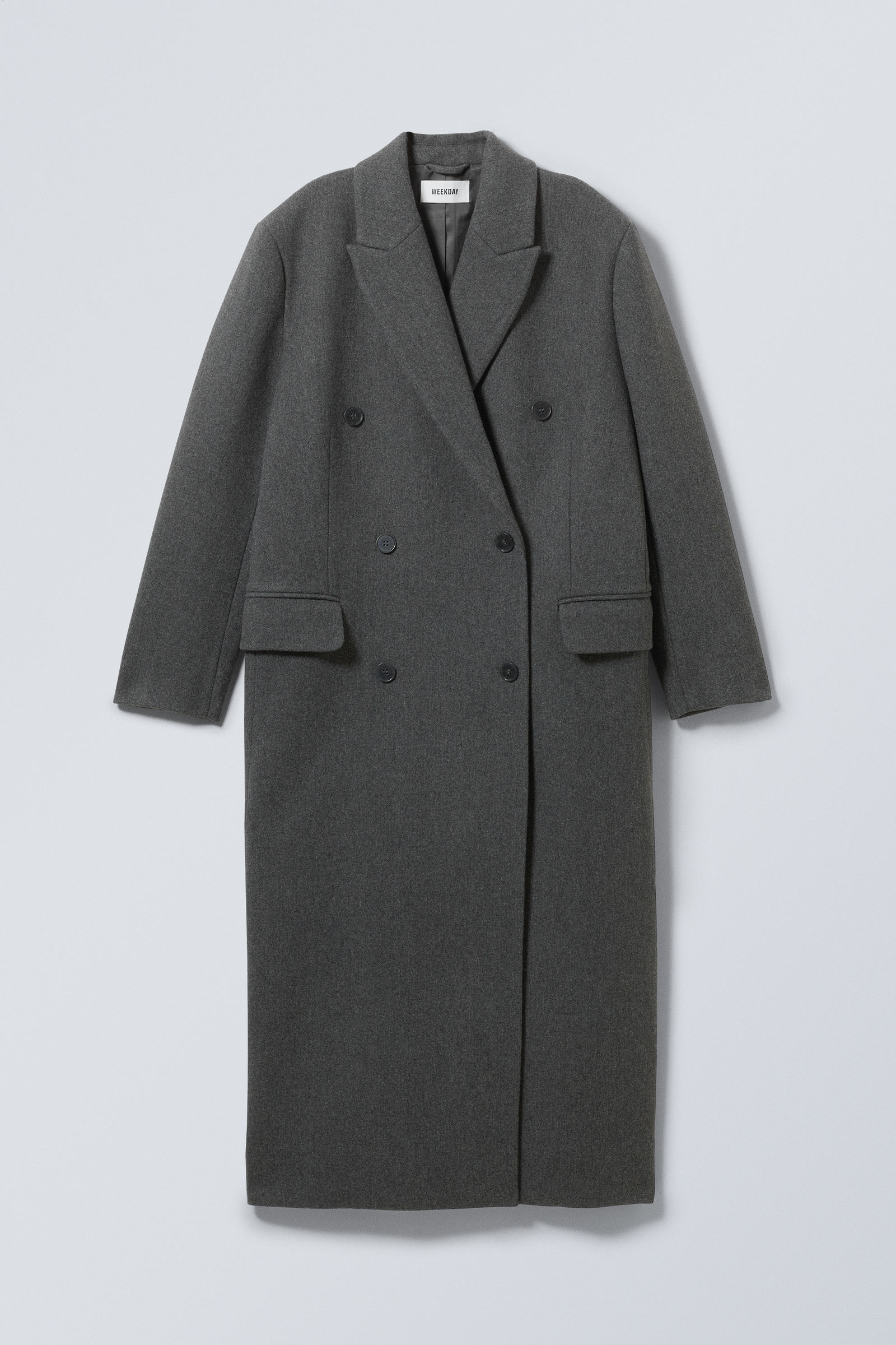 Dark Grey - Alex Oversized Wool Blend Coat - 6