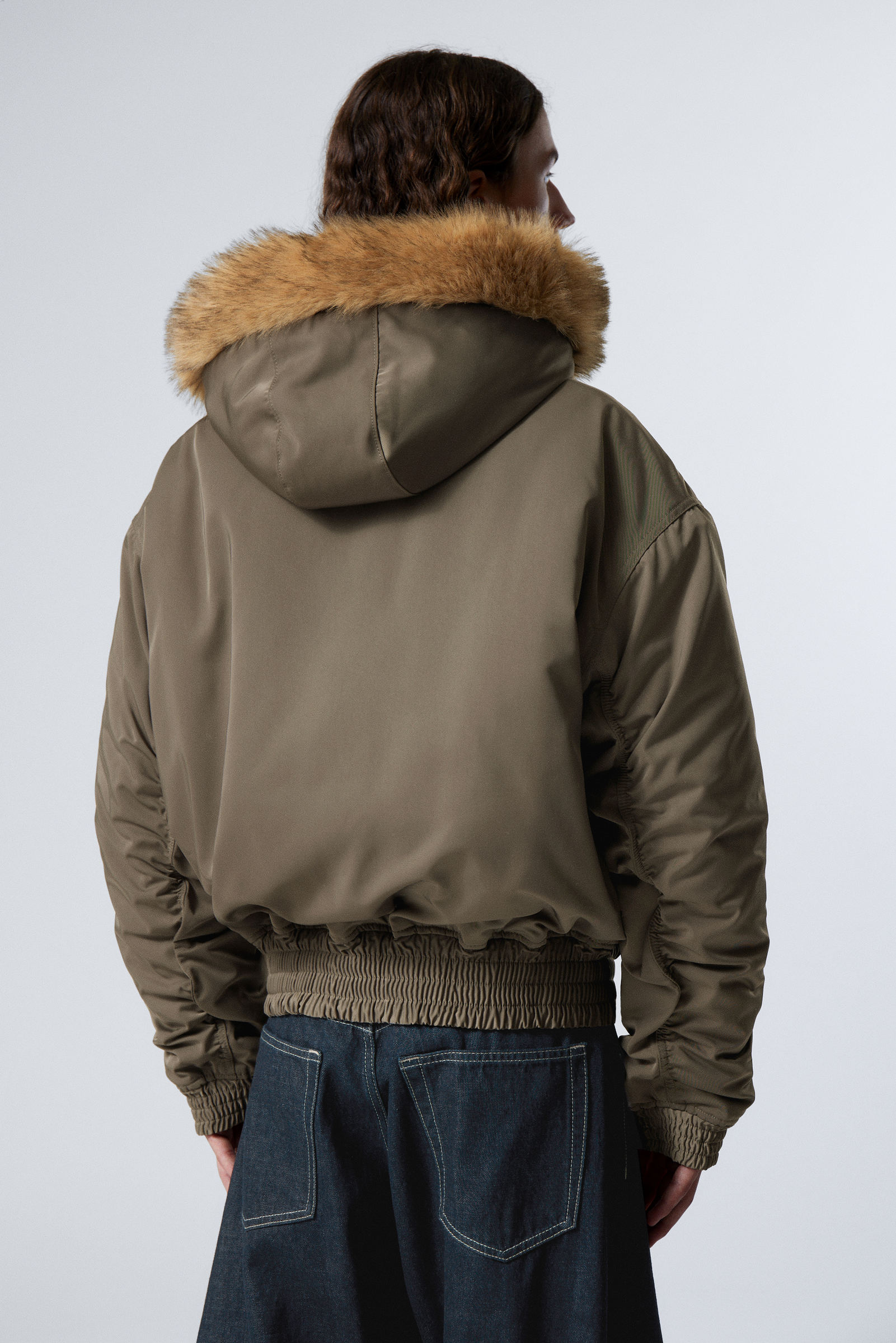 Bomber coat with hood hotsell