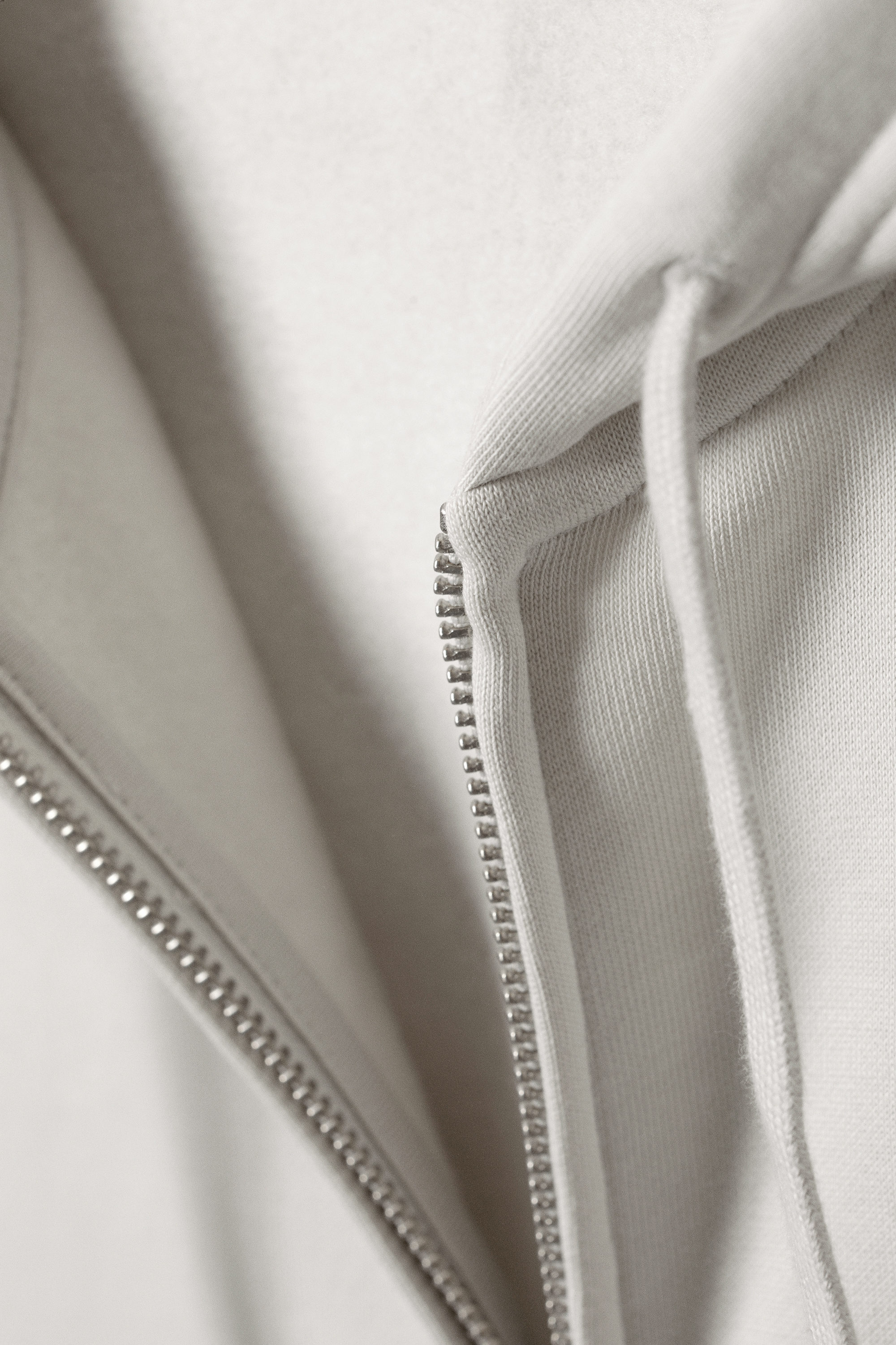 boxy midweight zip hoodie - Light Dusty Grey | Weekday WW