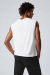 White - Boxy Washed Tank Top - 2