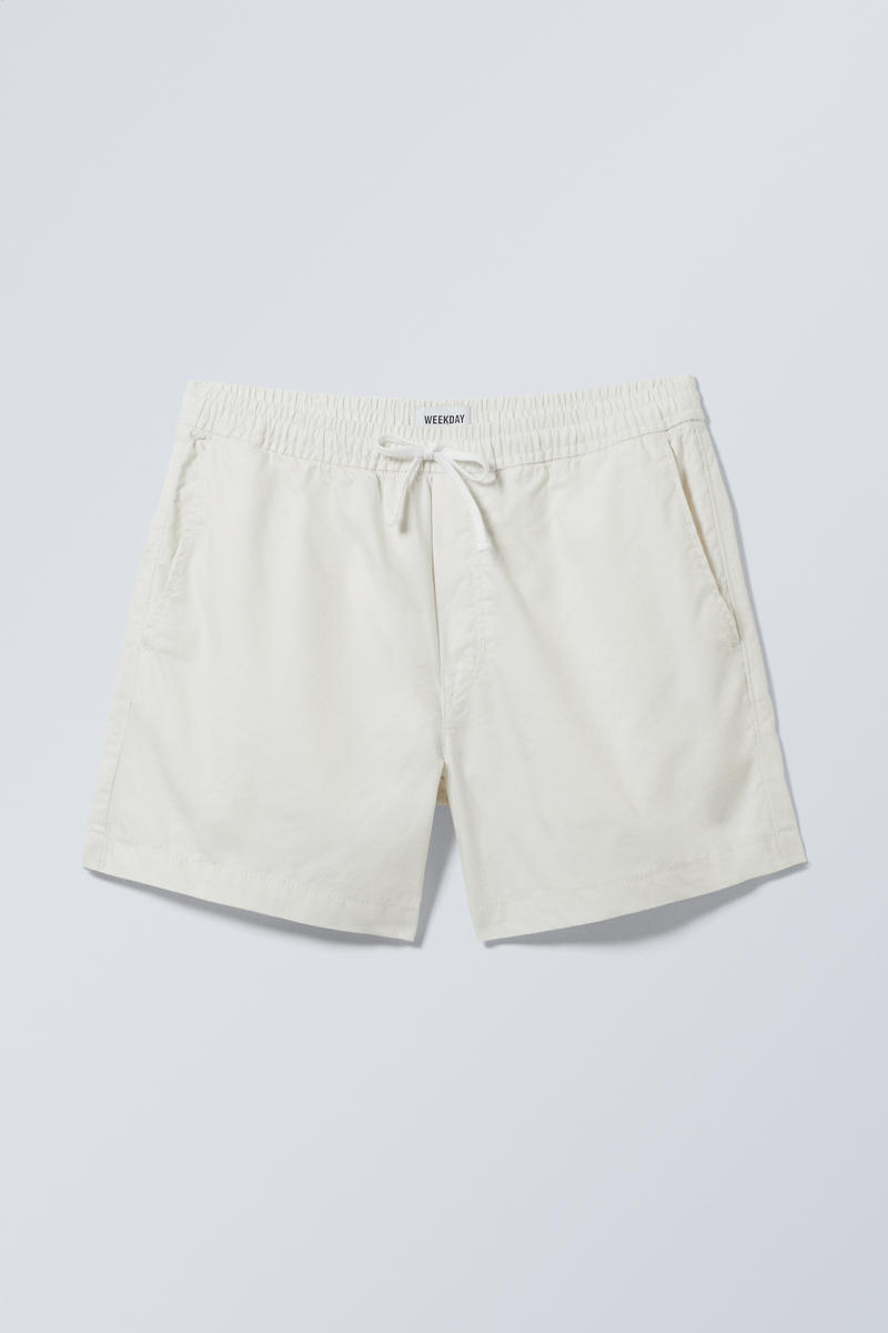 regular oxford shorts - Dusty White | Weekday GB