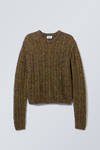 Dusk Moss - Jesper Wool Blend Knit Sweater - 0