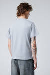 Light Dusty Blue - Short Boxy Heavyweight T-shirt - 3