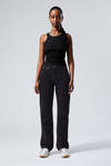 Tuned Black - Black - Resolute Curve High Waisted Regular Straight Jeans - 1