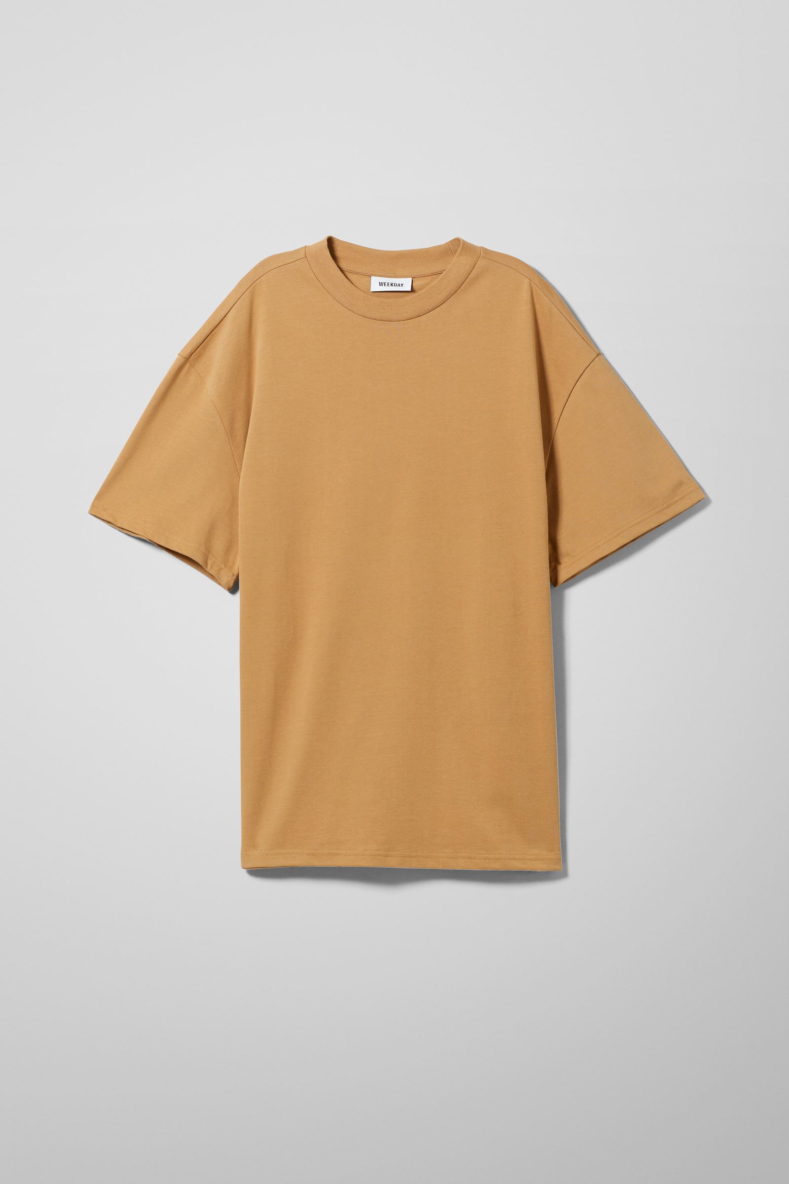 No Boundaries Shirt Men's Oversized Tee - 100% Cotton - Orange - Size: XS