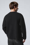 Schwarz - Oversized-Strickpullover aus Wollmischung Teo - 3