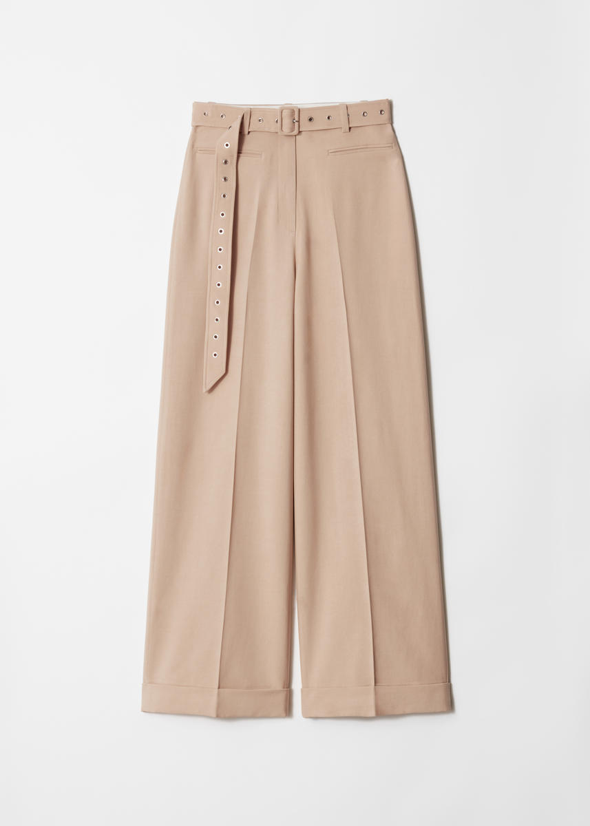 & Other Stories Press-crease Trousers In Beige