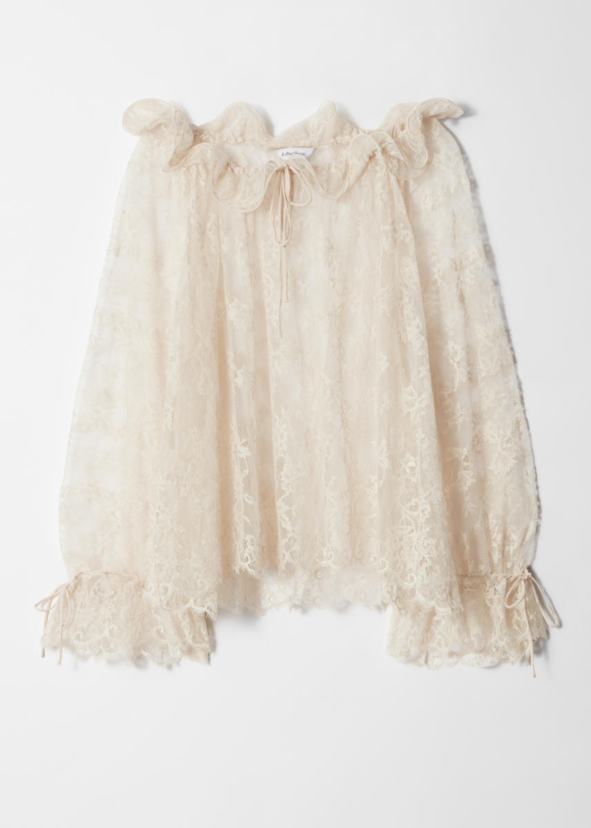 & Other Stories Ruffle Lace Blouse