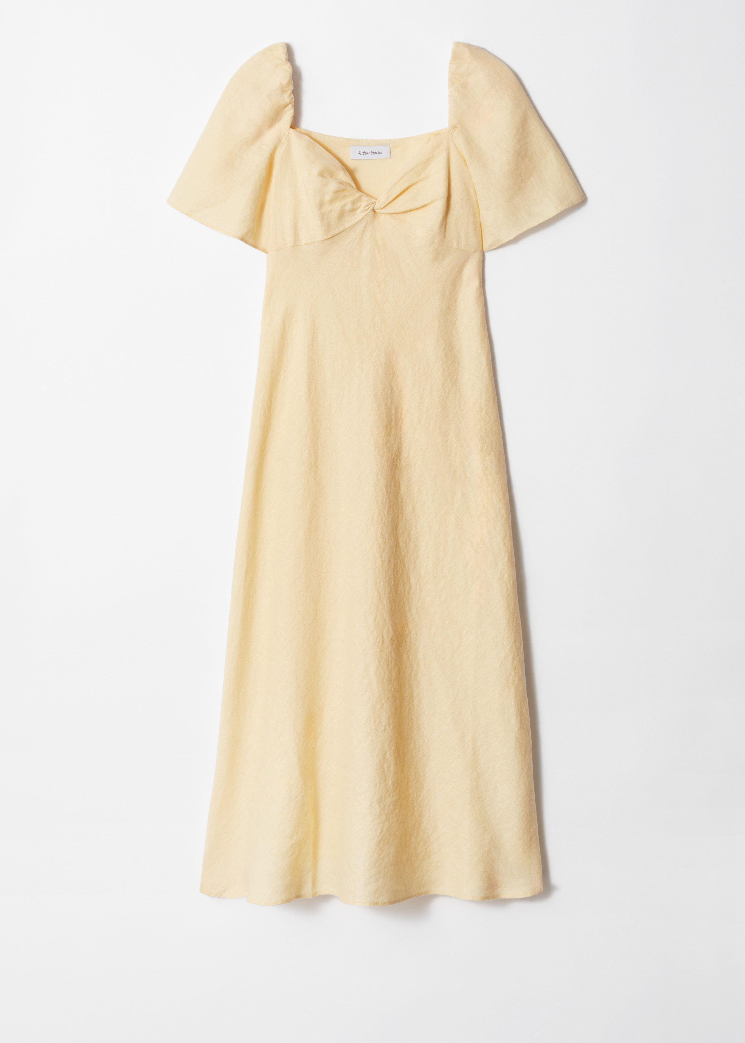 Linen Midi Dress - Light Yellow - & Other Stories US
