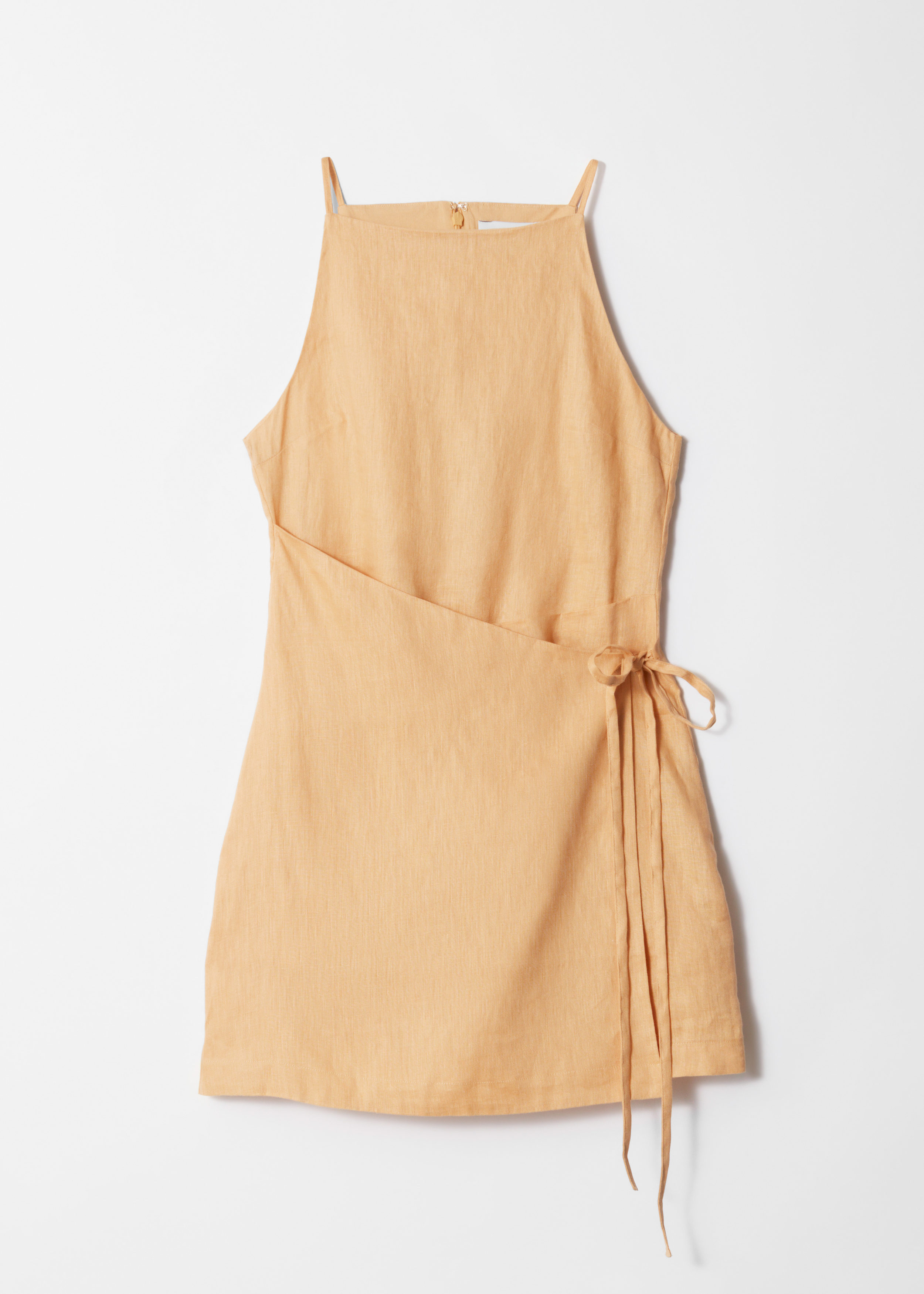 & Other Stories | Linen Mini Dress | Yellow | 12