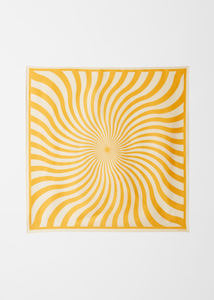 & Other Stories Swirly-print Square Scarf
