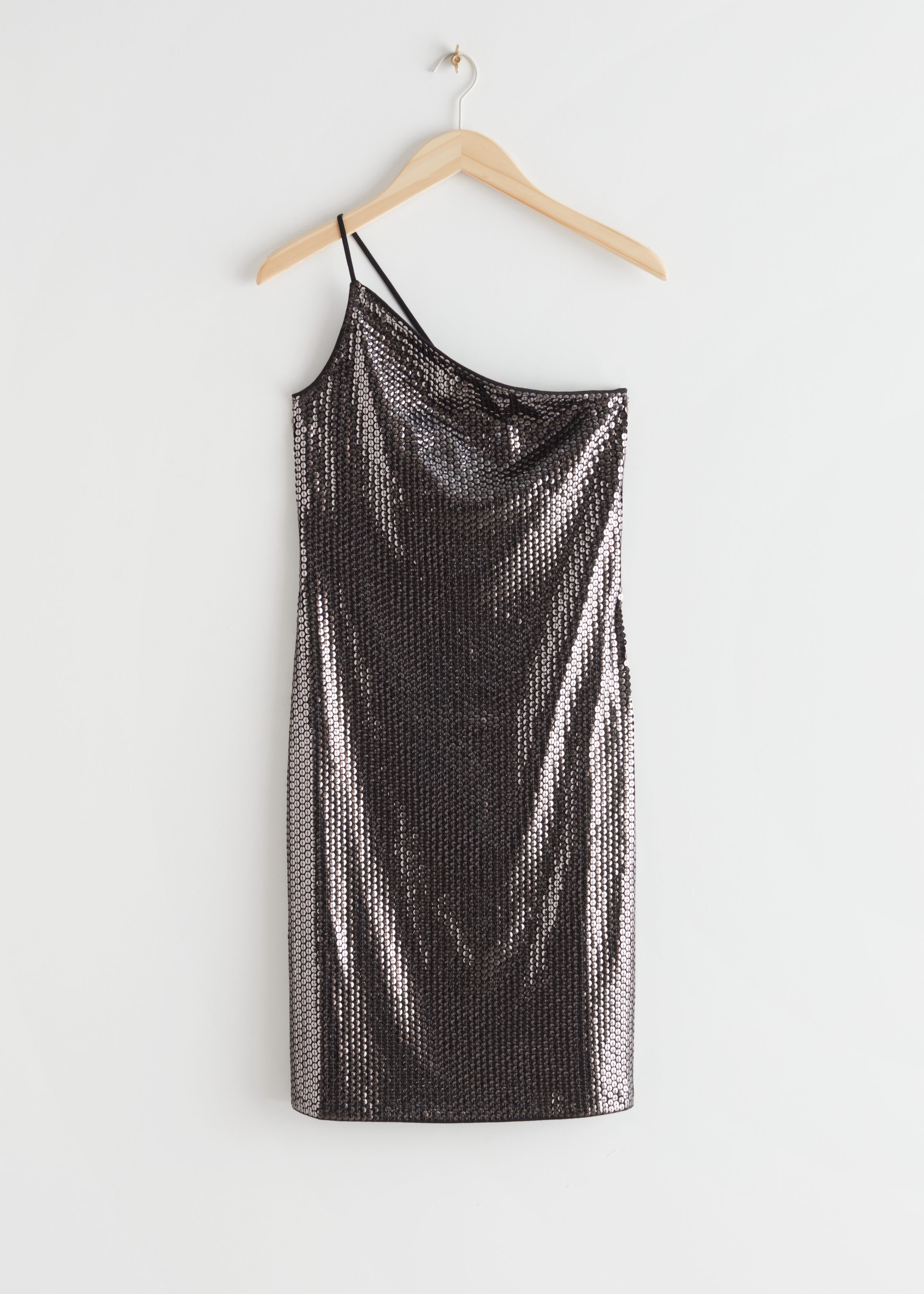 & Other Stories One-Shoulder Sequin Mini Dress | King's Cross