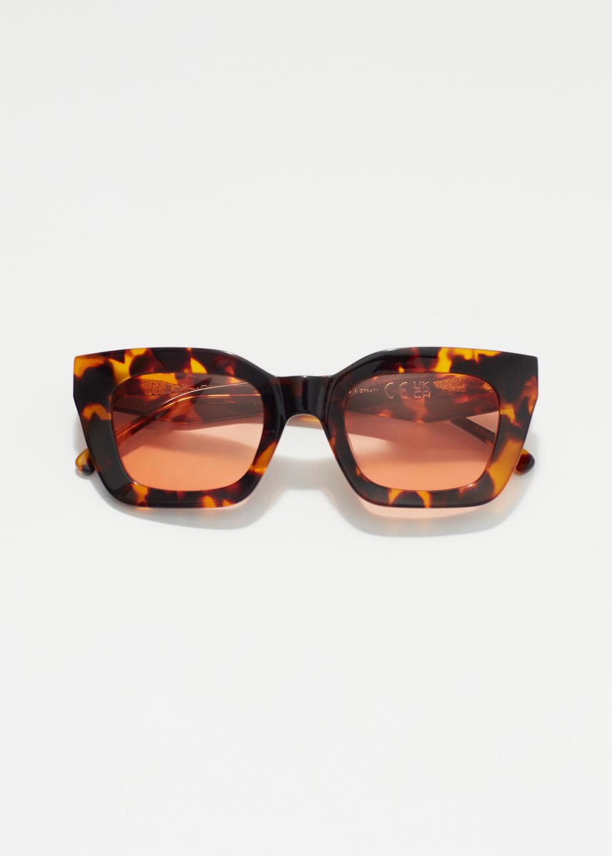 & Other Stories Rectangular-frame Acetate Sunglasses