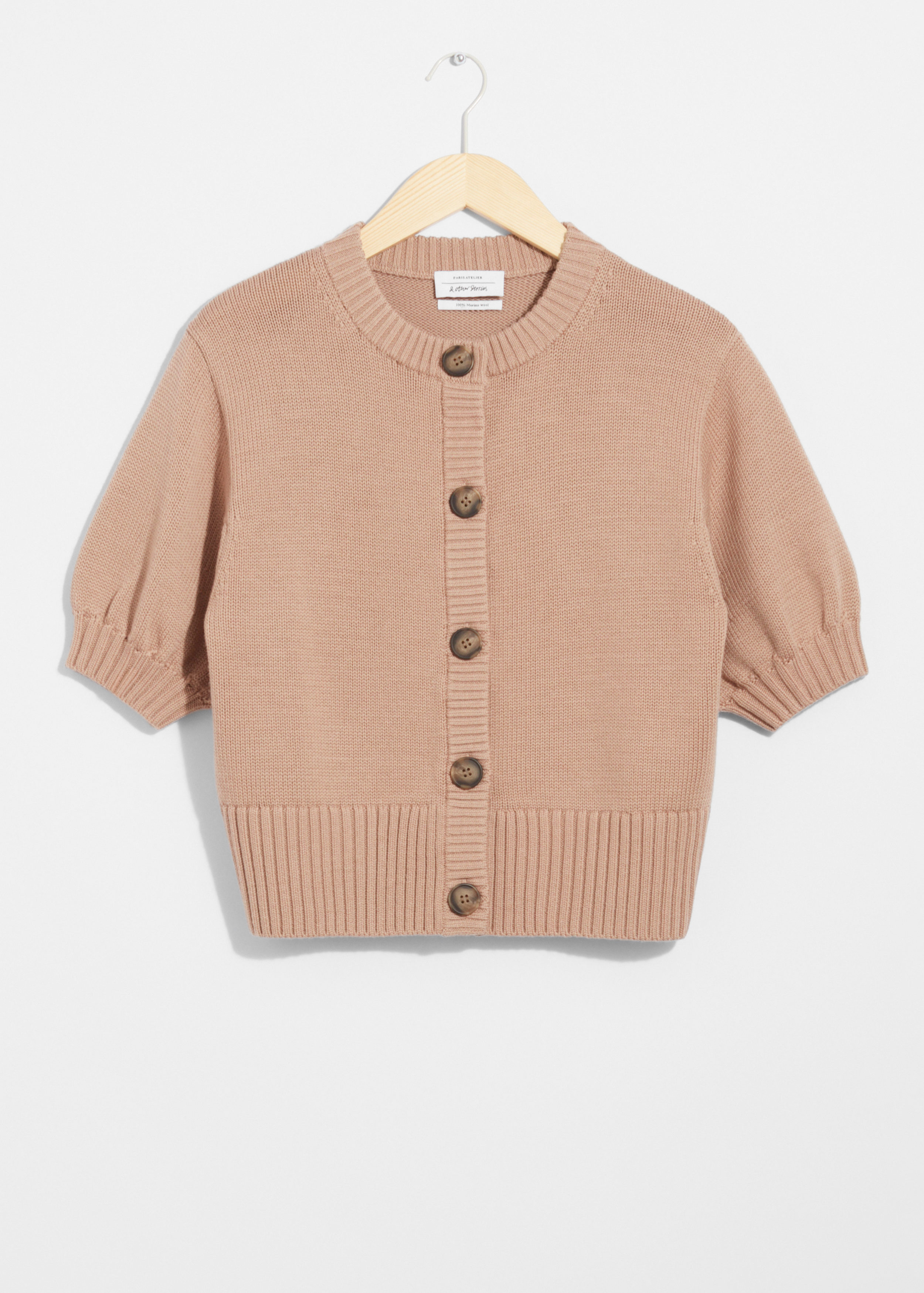 870 RRL merino silk ivory crop cardigan Merino Cardigan