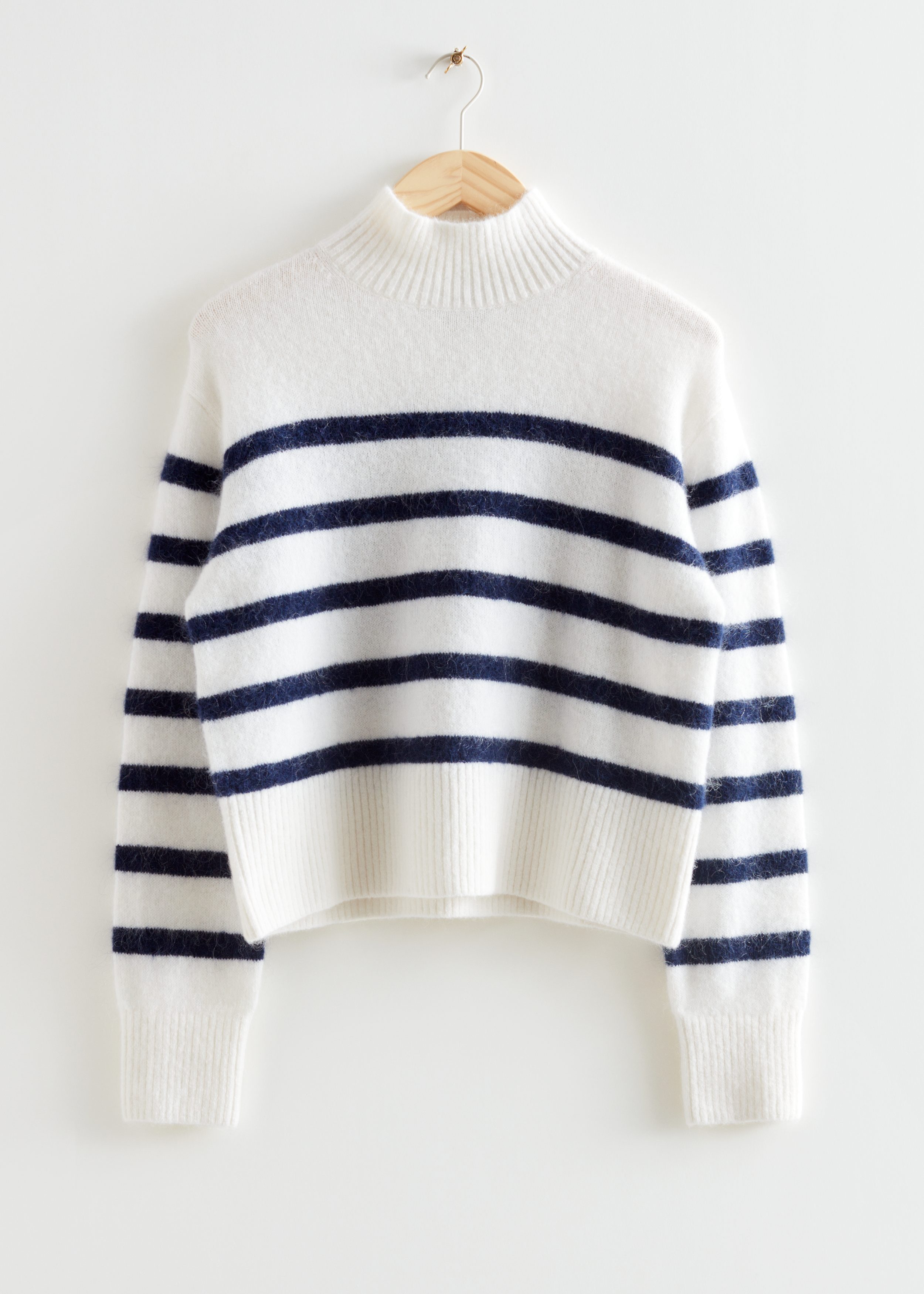 Other Stories Cropped Mock Neck Knit Jumper King's Cross