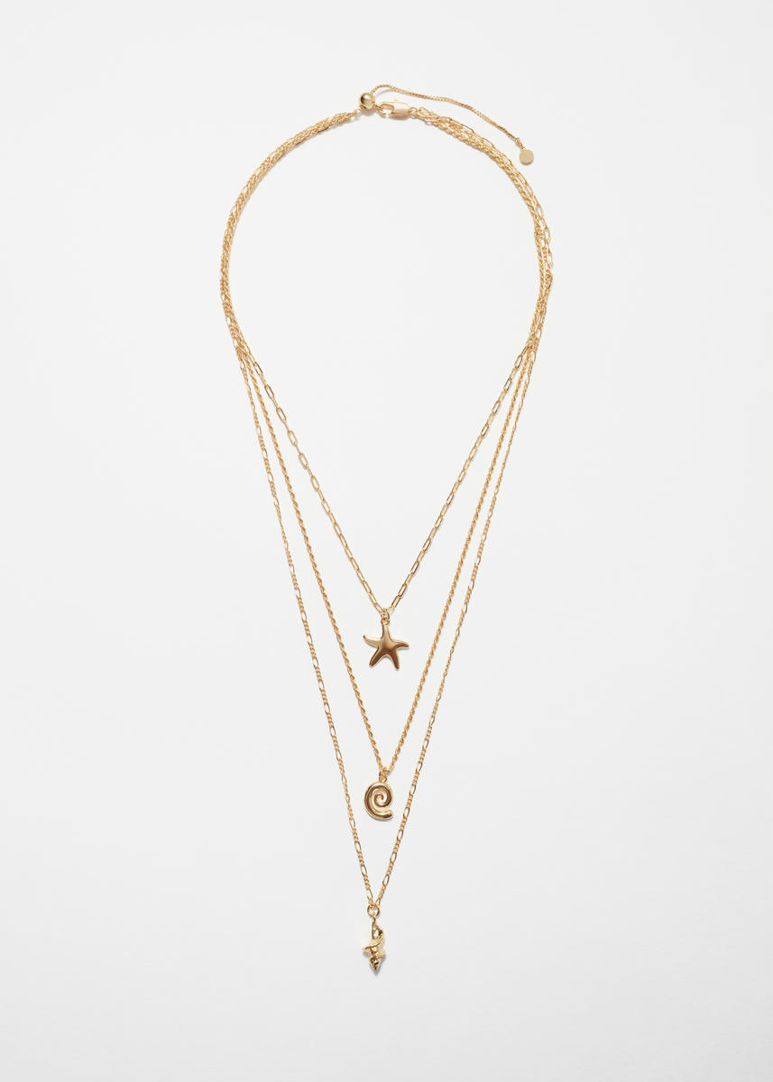 & Other Stories Layered Pendant Necklace