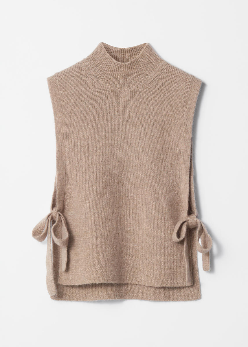 & Other Stories Wool Bib Collar In Brown