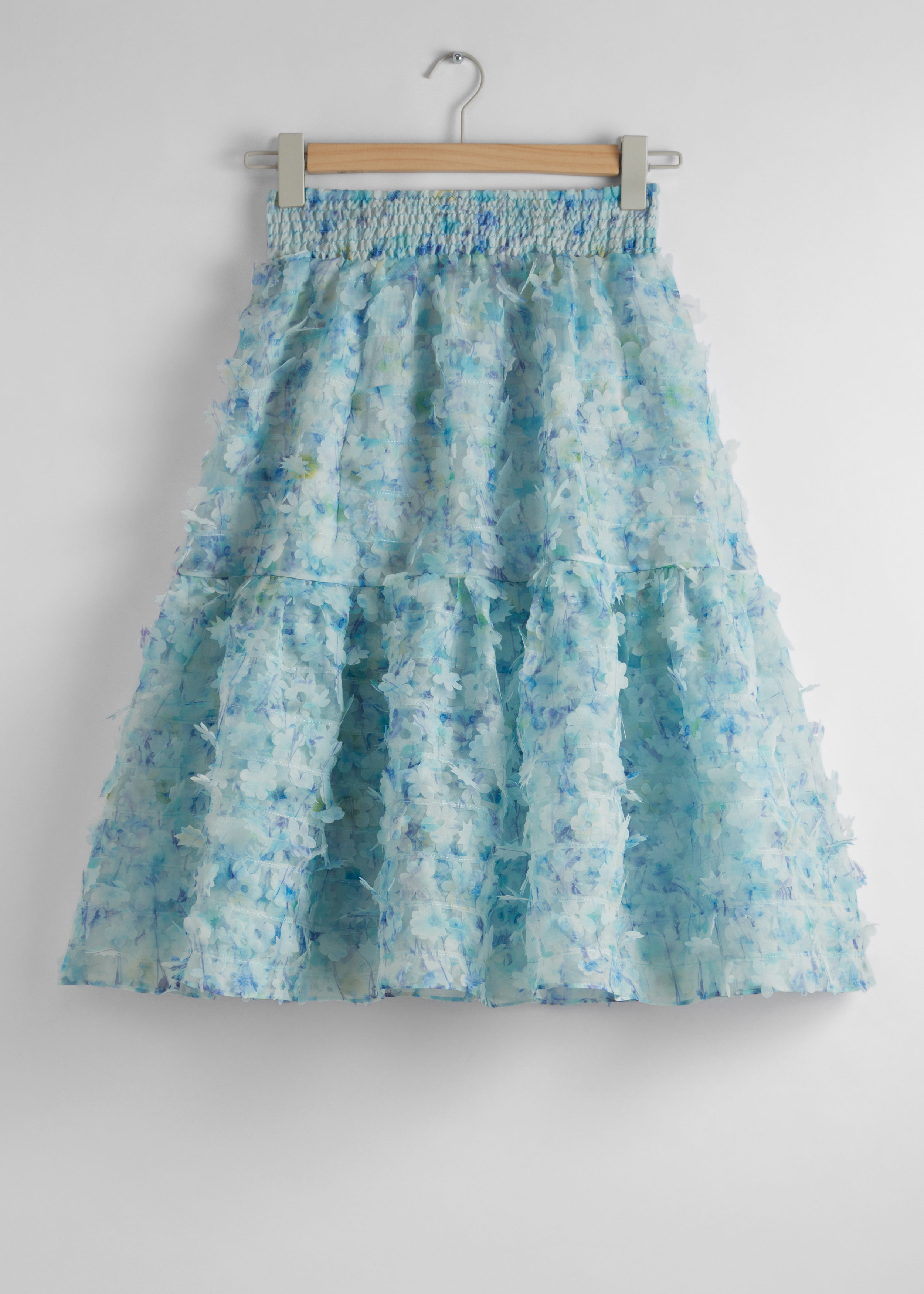 & Other Stories Floral-Appliqué Midi Skirt | King's Cross