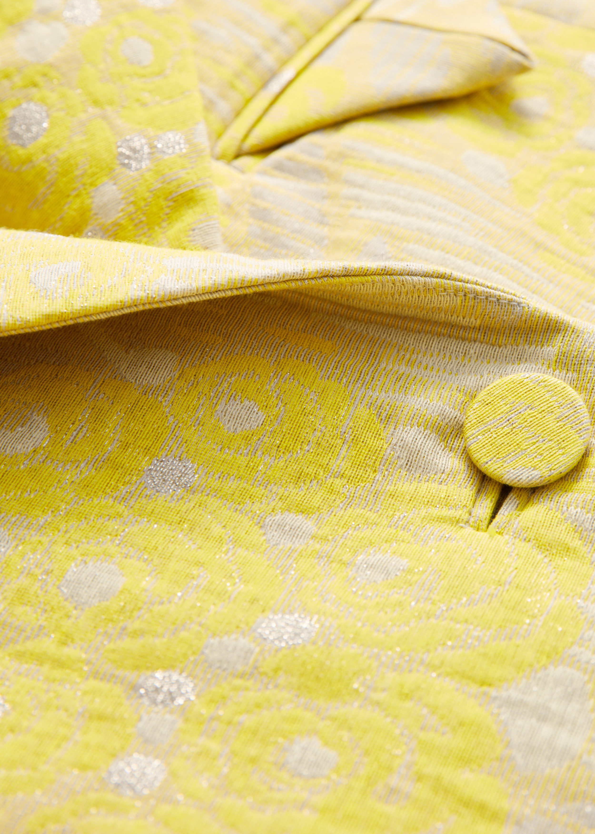 Cropped Jacquard Jacket - Yellow - Jackets - & Other Stories NL