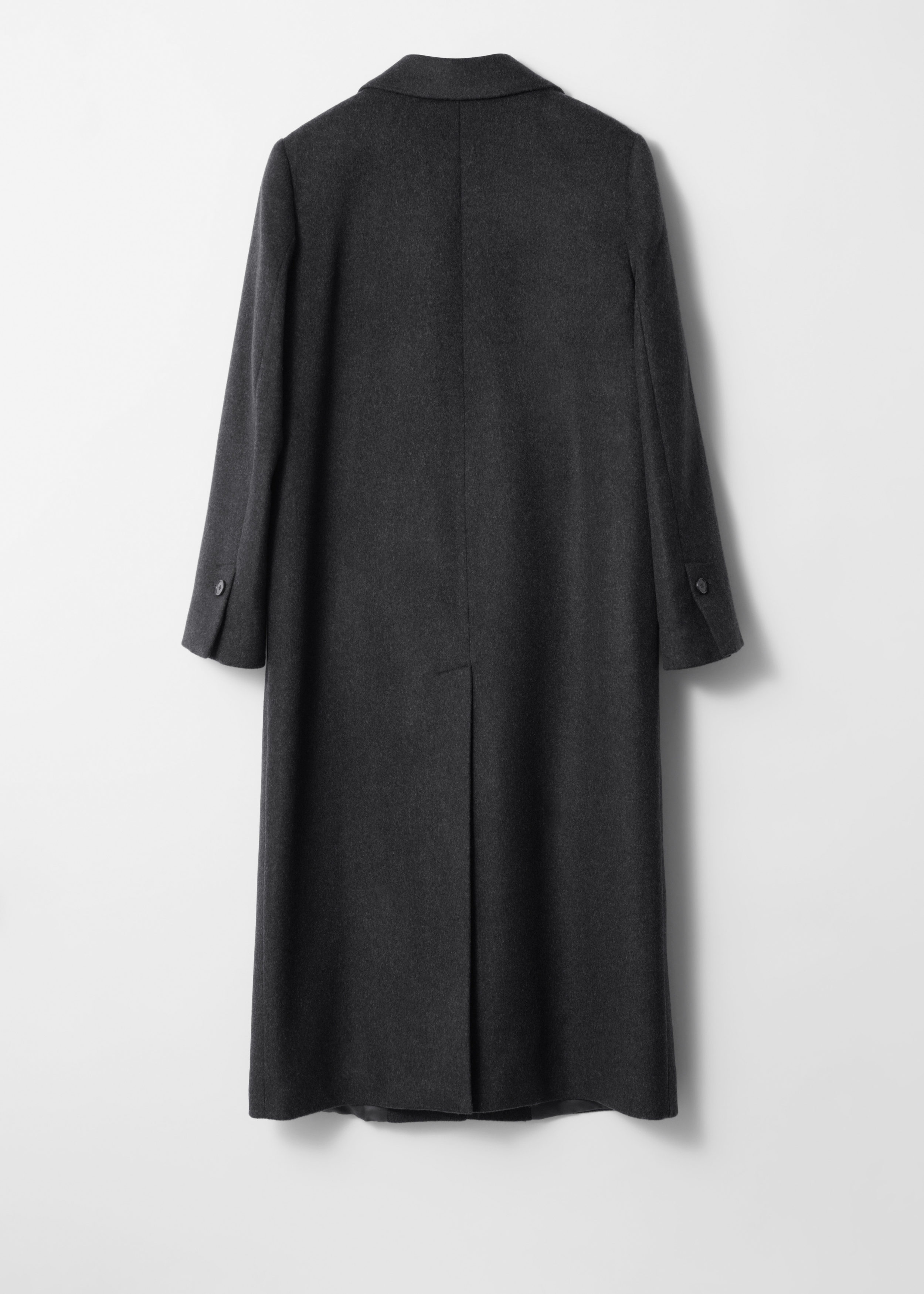 SingleBreasted Wool Maxi Coat - Grey - & Other Stories NL SingleBreasted Wool Maxi Coat - Grey - & Other Stories NL