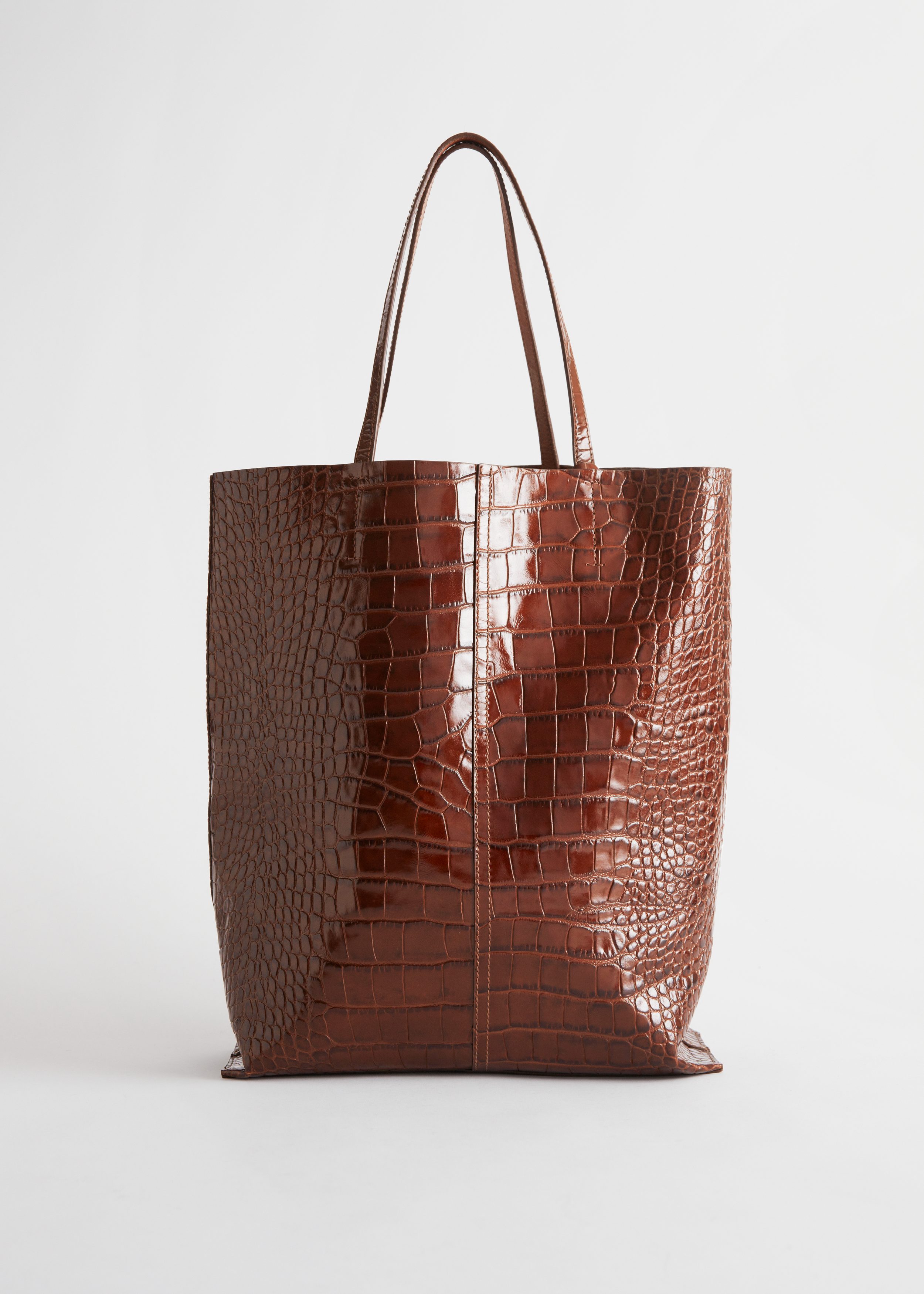 Laura croc embossed leather tote on sale