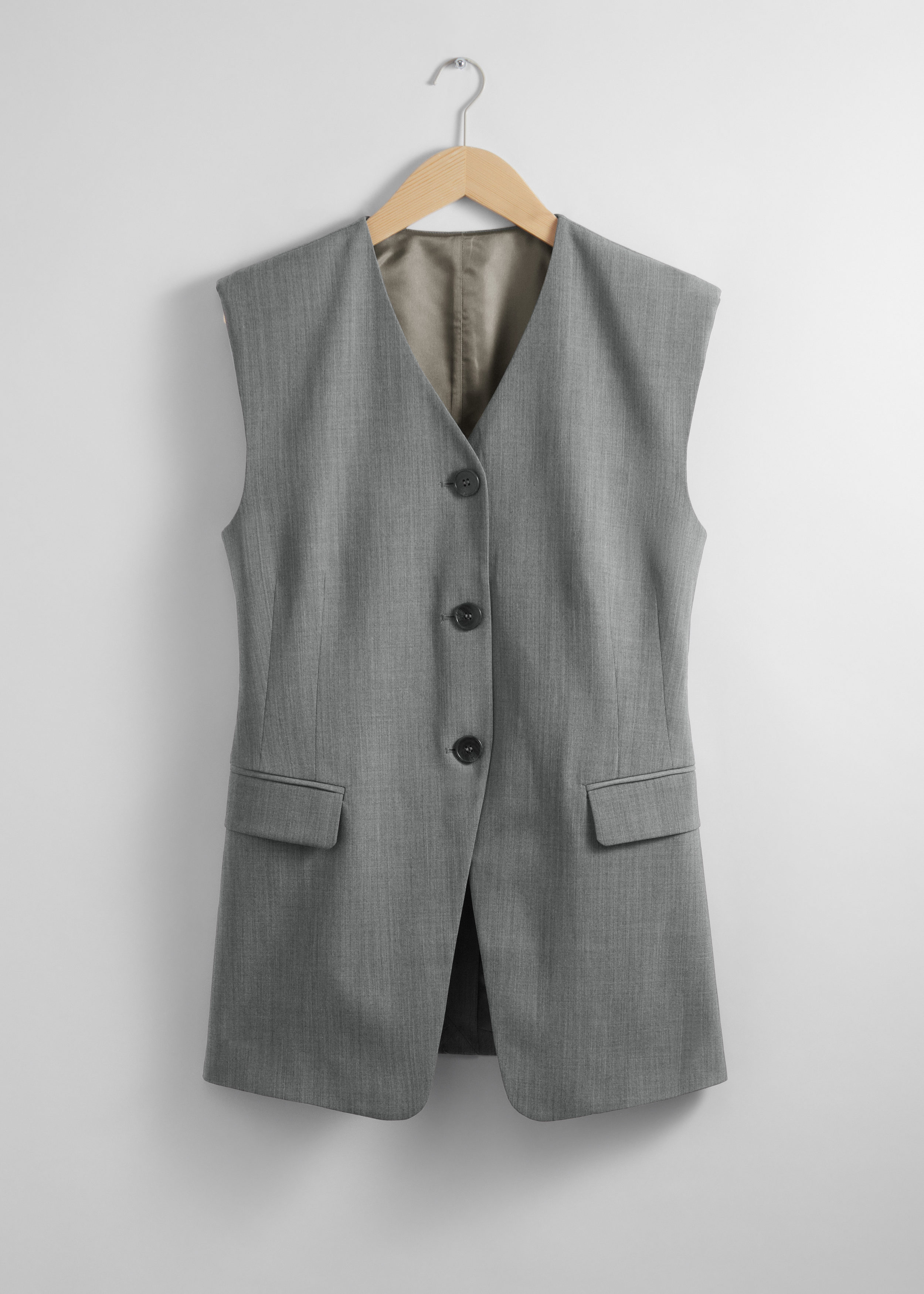 Tailored Vest - Grey - & Other Stories - & Other Stories US