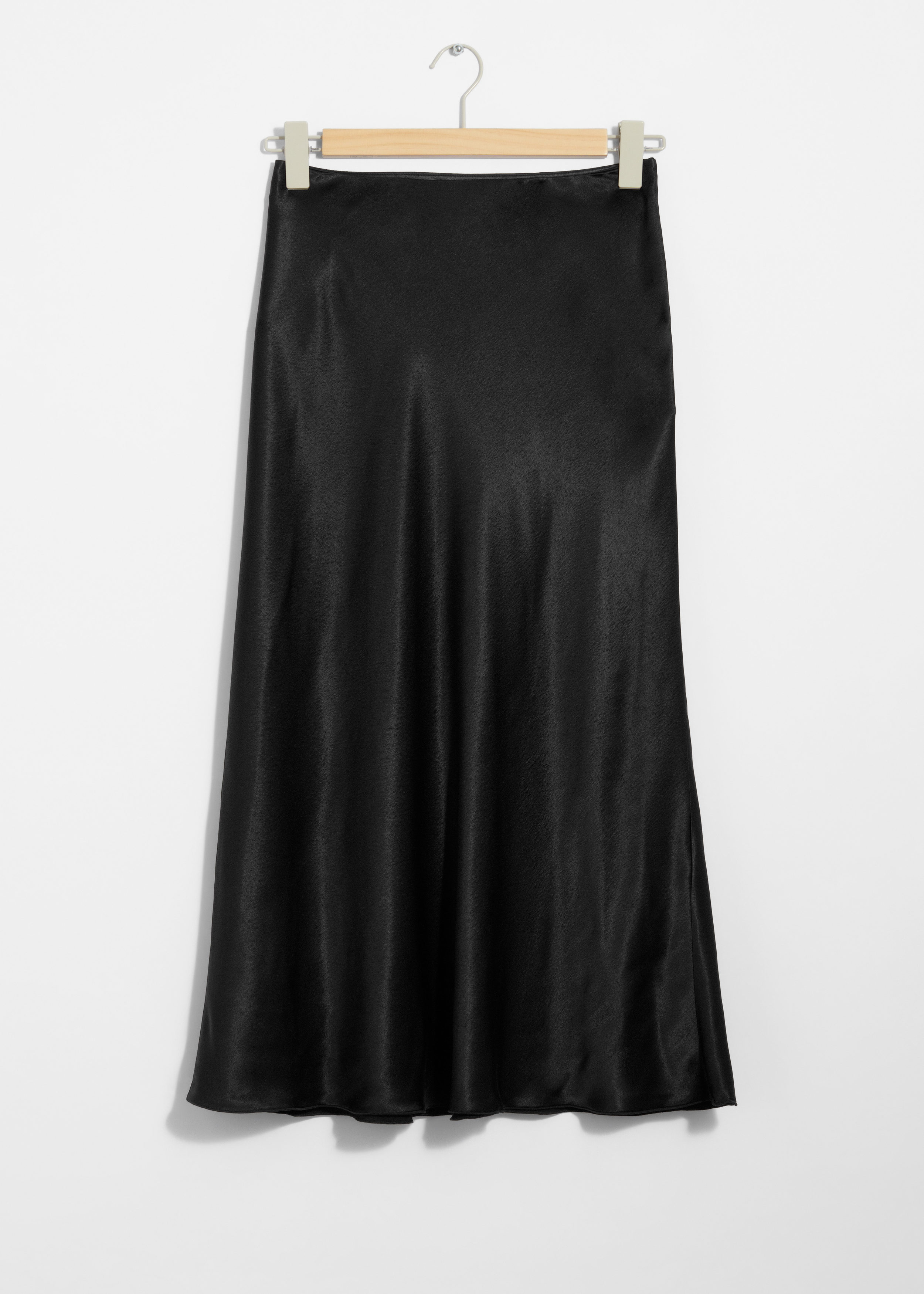 Asymmetric wrap midi skirt other stories best sale